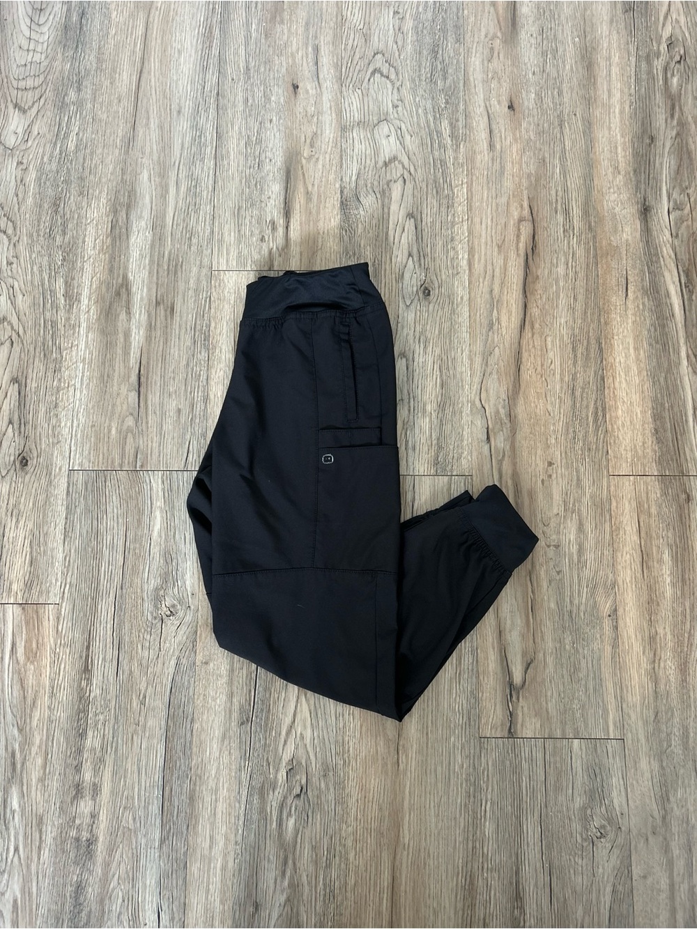 WonderWink Black Jogger Scrub Pants
